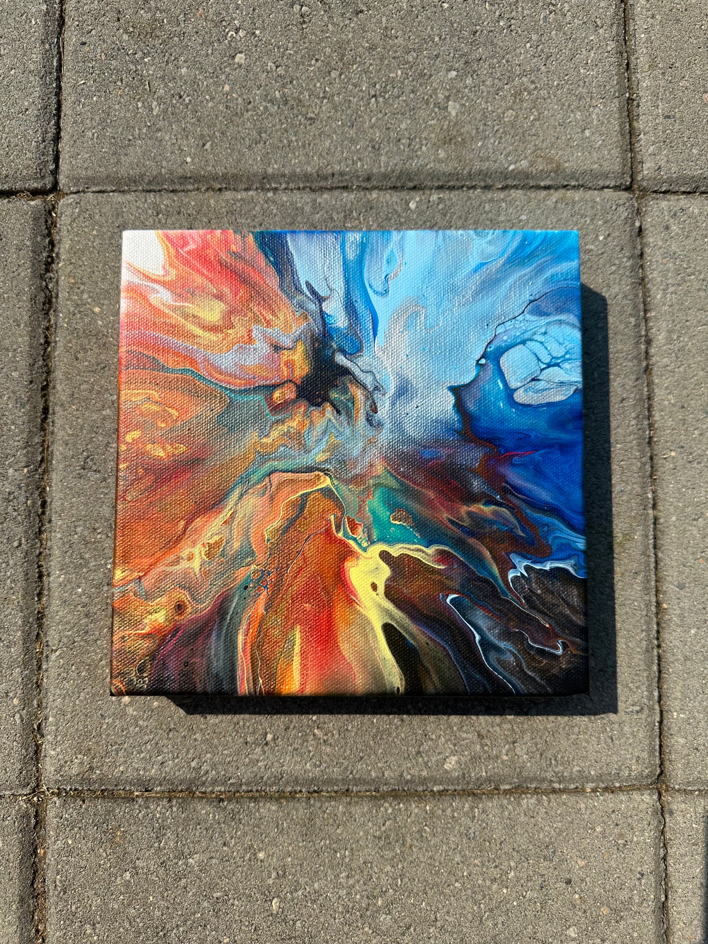 The Colliding - 8"x8"
