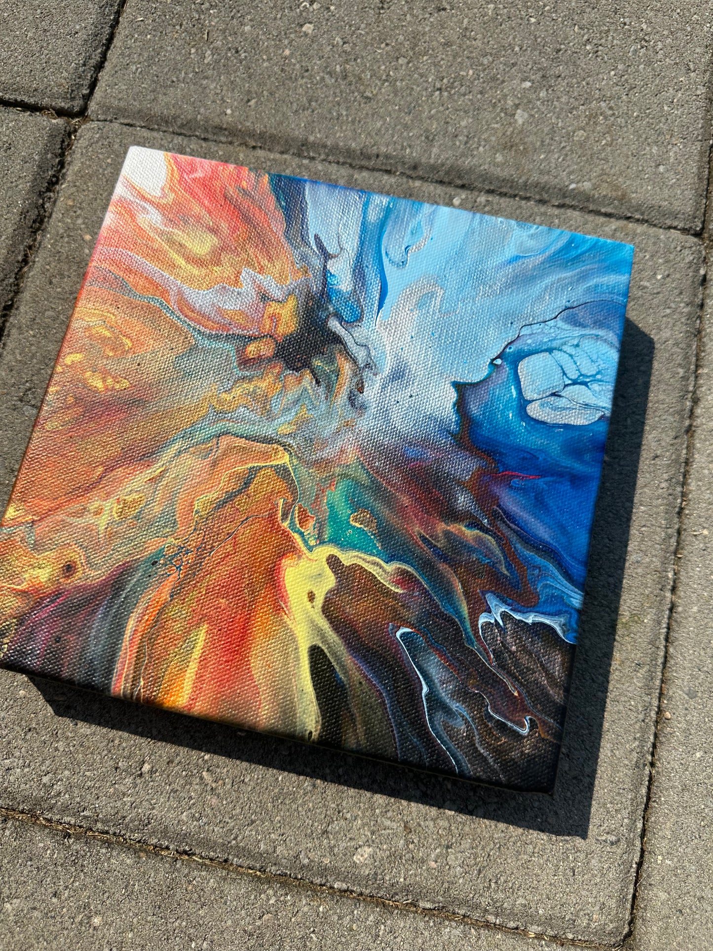 The Colliding - 8"x8"