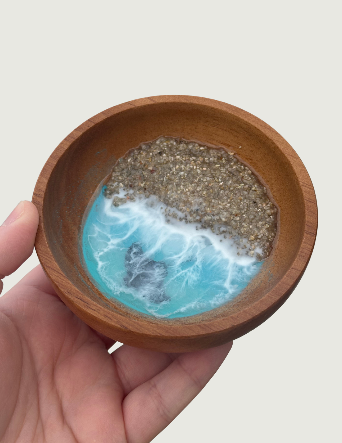 Wood Jewelry Bowl - Ocean Stingray