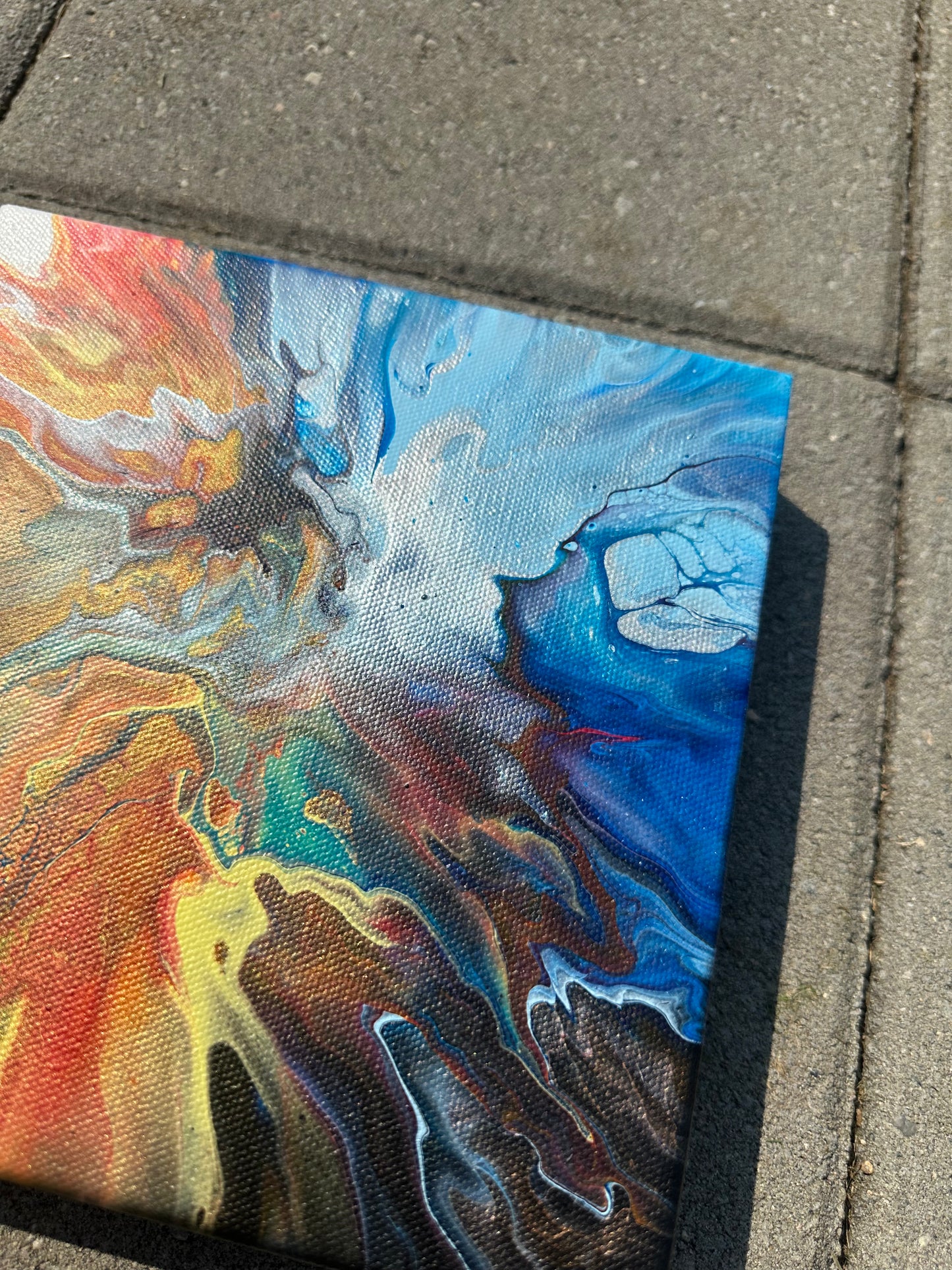 The Colliding - 8"x8"