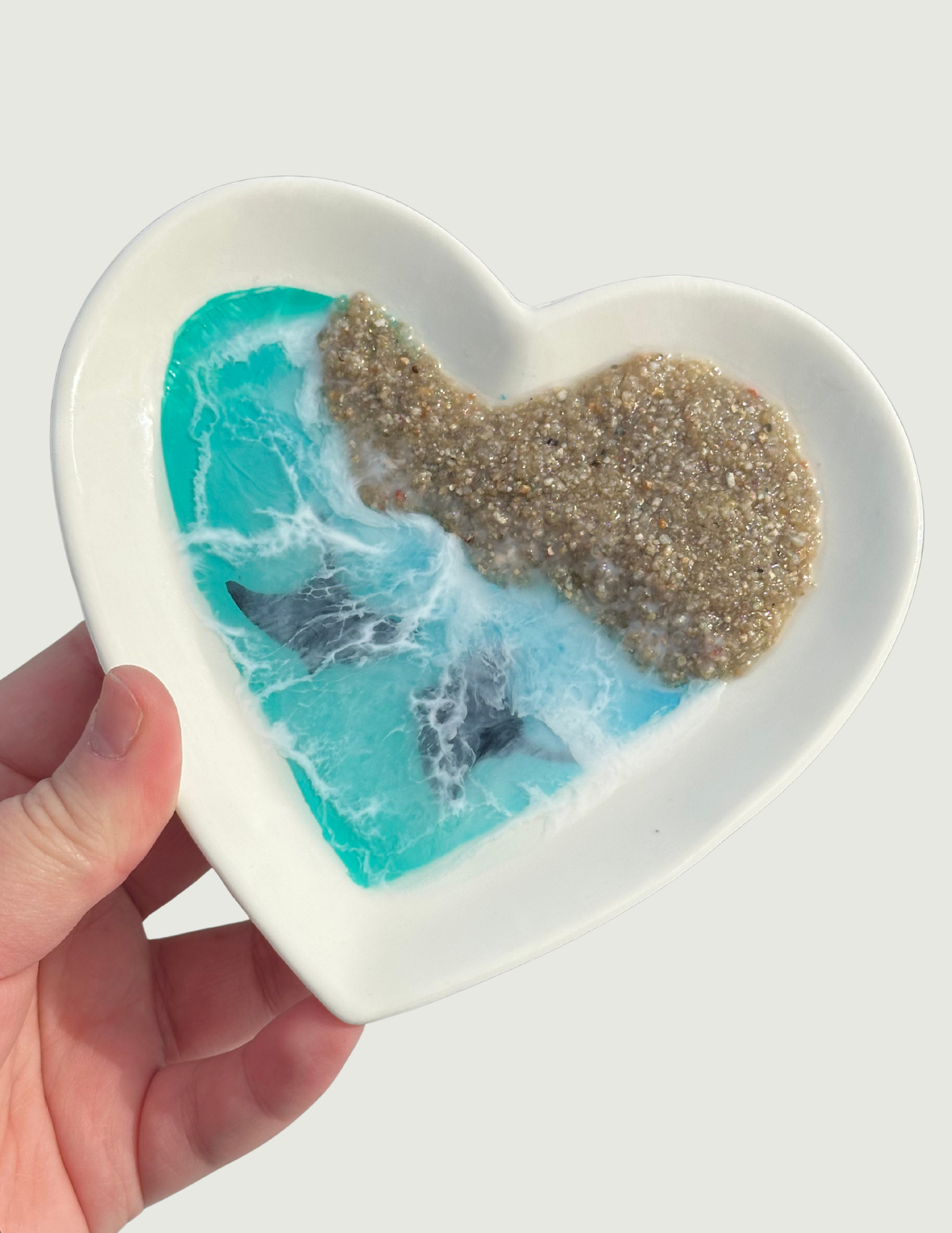 Large Heart Dish - Ocean Stingray 1