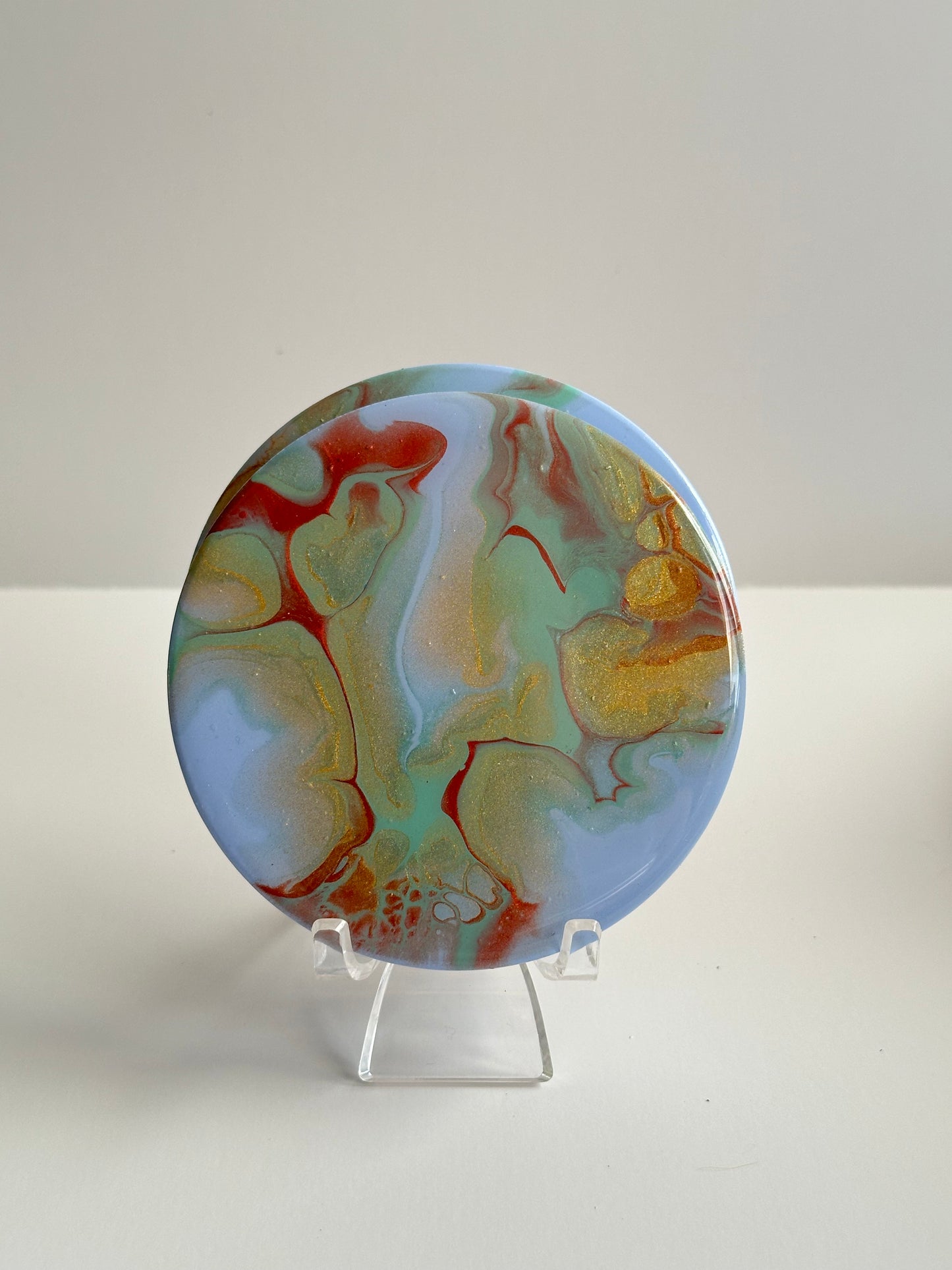 PaleBlue Coasters 2pc