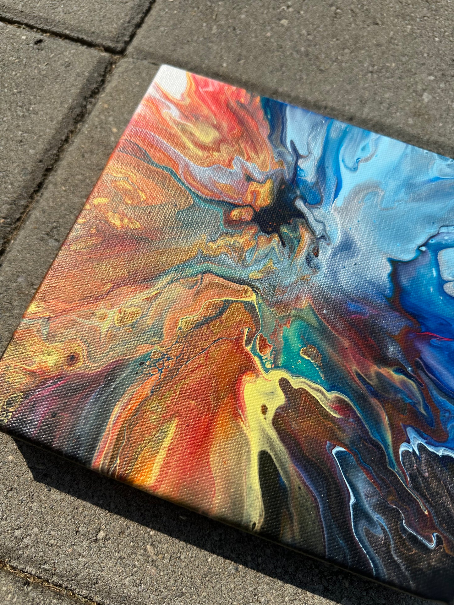 The Colliding - 8"x8"