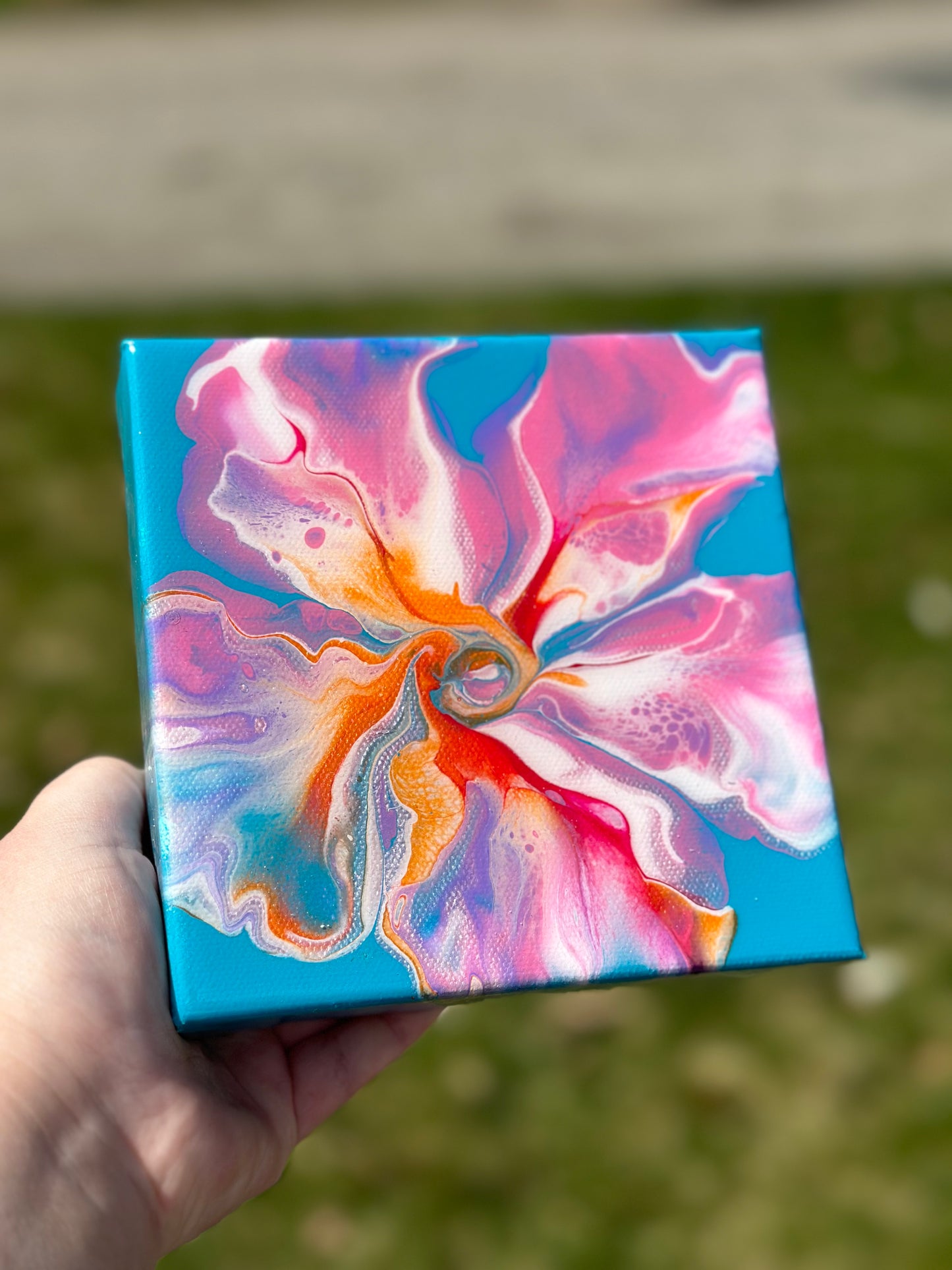 April Showers Brings Beauty In Flowers - 6"x6"