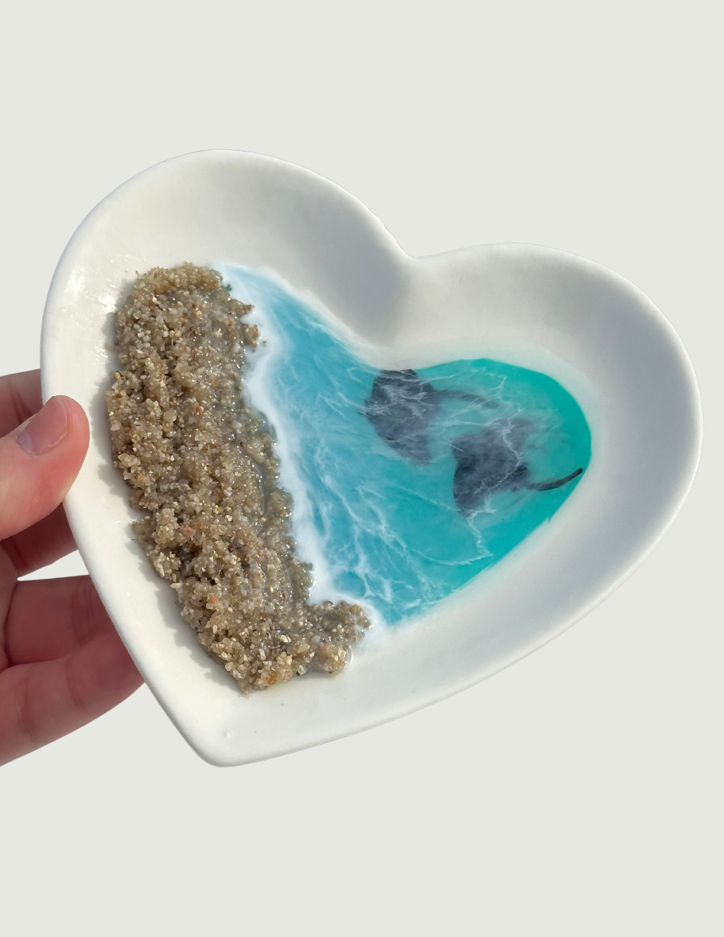 Large Heart Dish - Ocean Stingray 2