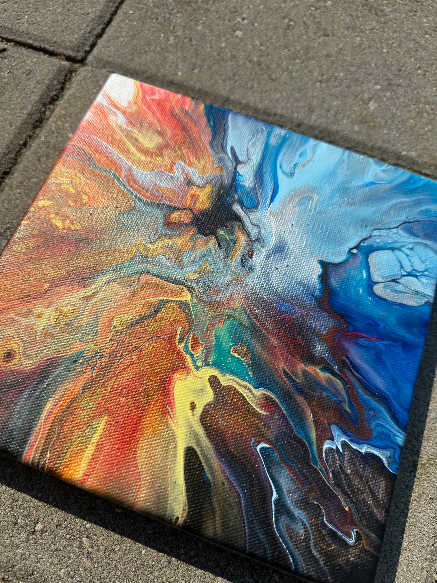 The Colliding - 8"x8"