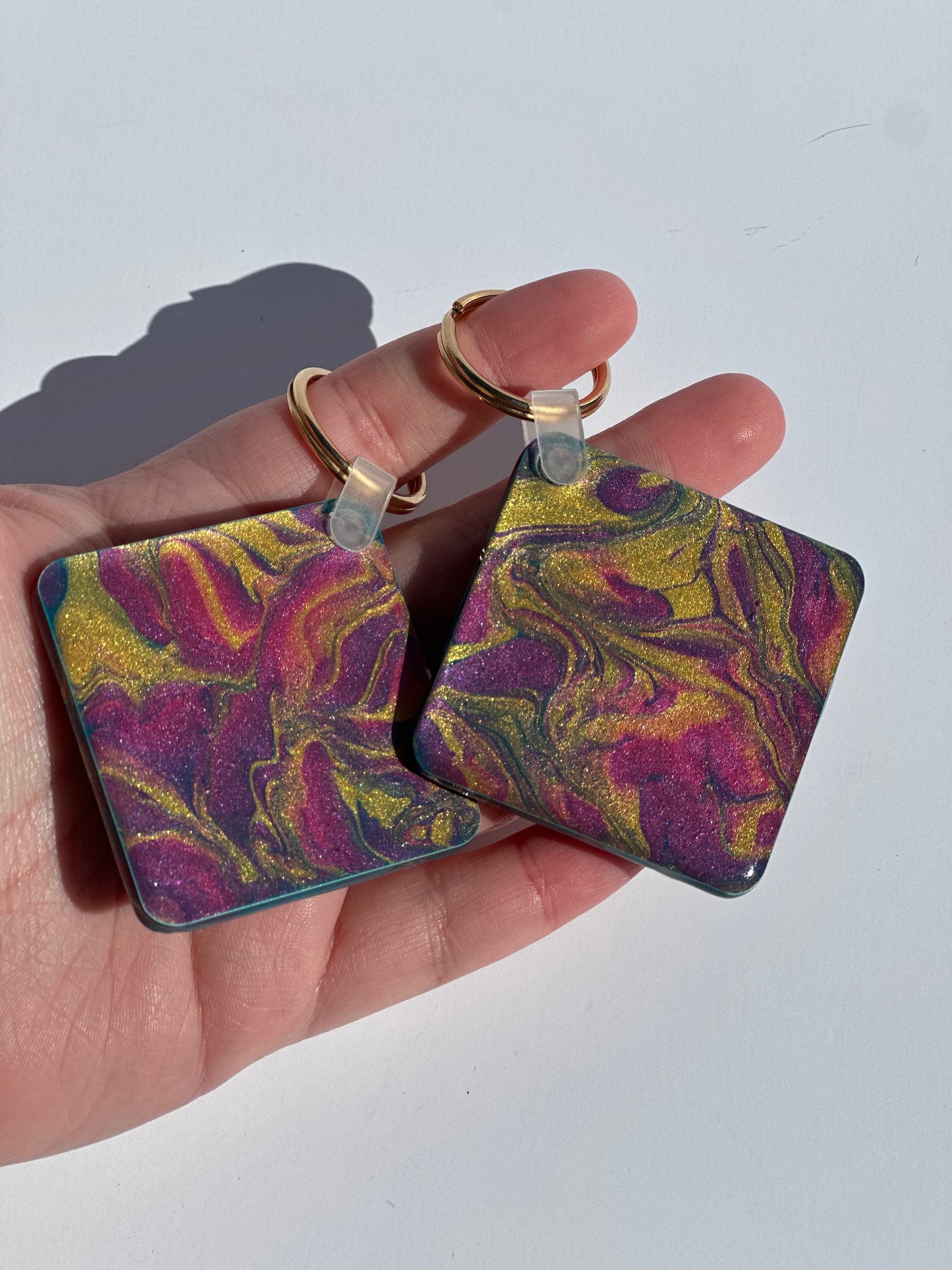 Pink/Blue/Gold Keychain (Multiple Variations)