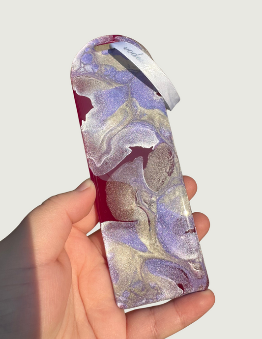 Magenta/Purple/Silver Bookmark
