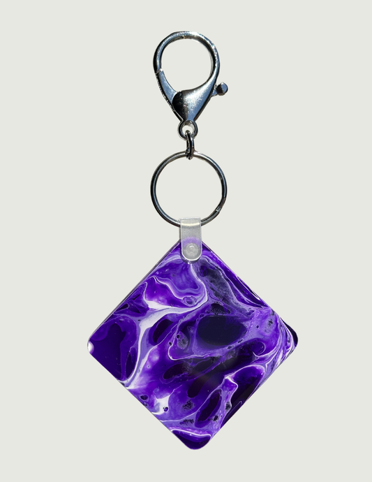 Purple/White Keychain (Multiple Variations) 2B