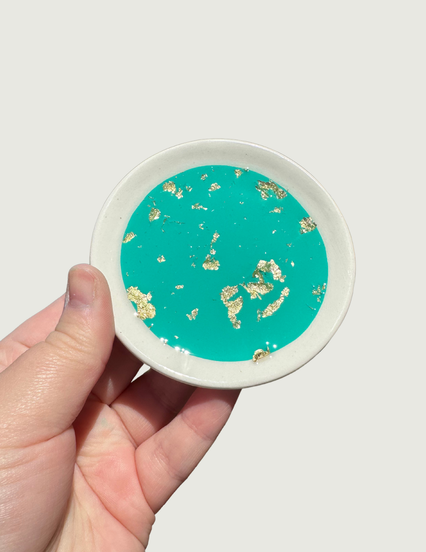 Mini Jewelry Dish - Cyan
