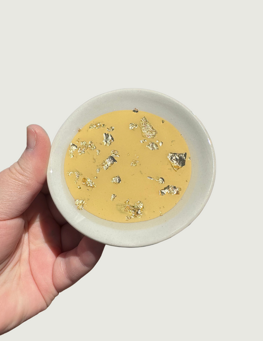 Mini Jewelry Dish - Pale Yellow
