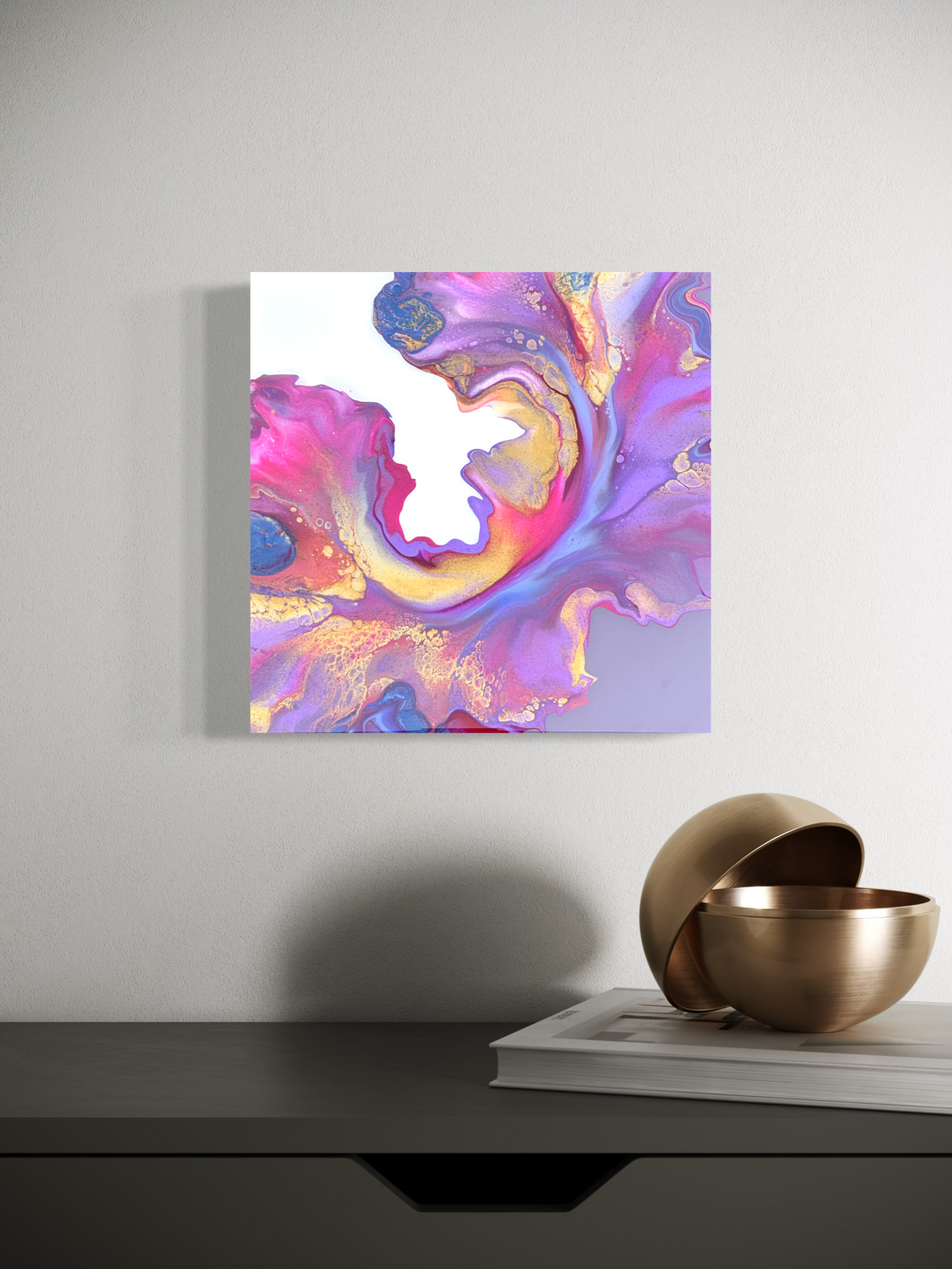 10X10 Lilac Pour Art