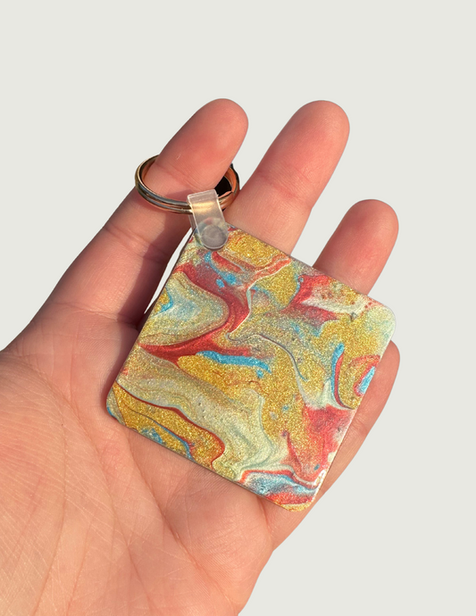 Strawberry/Aqua/ Gold Keychains (Multiple Variations)