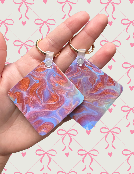 Purple/Copper/Green Keychains 3F