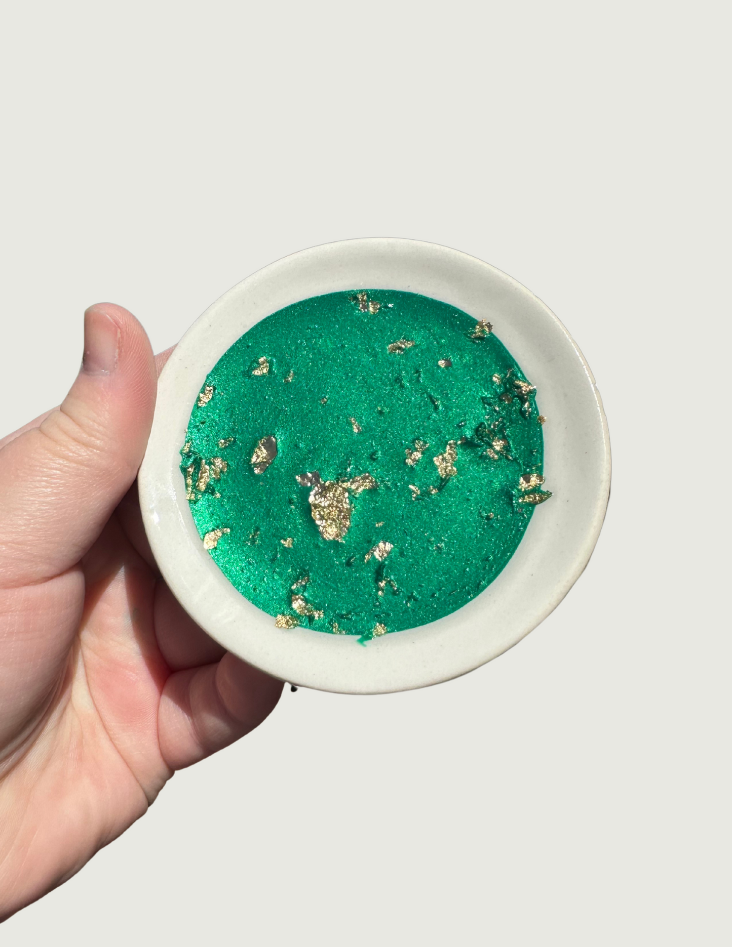 Mini Jewelry Dish - Emerald Green