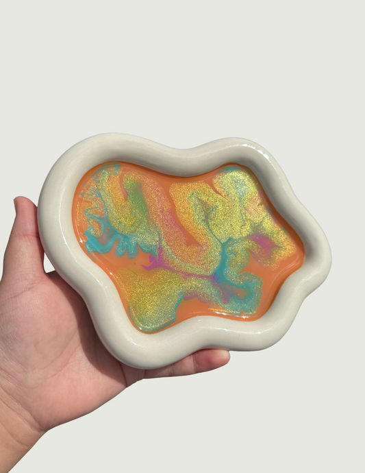 Cloud Jewelry Dish - Orange