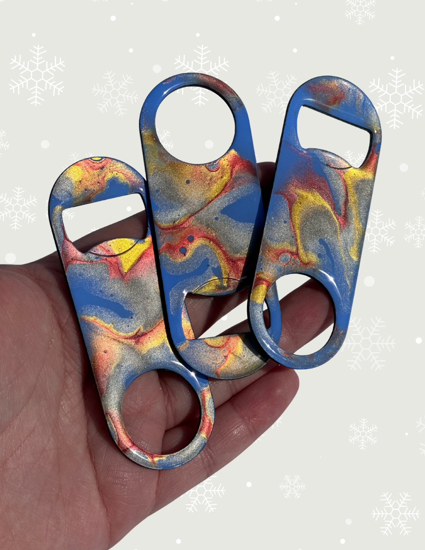 Blue Violet Bottle Opener