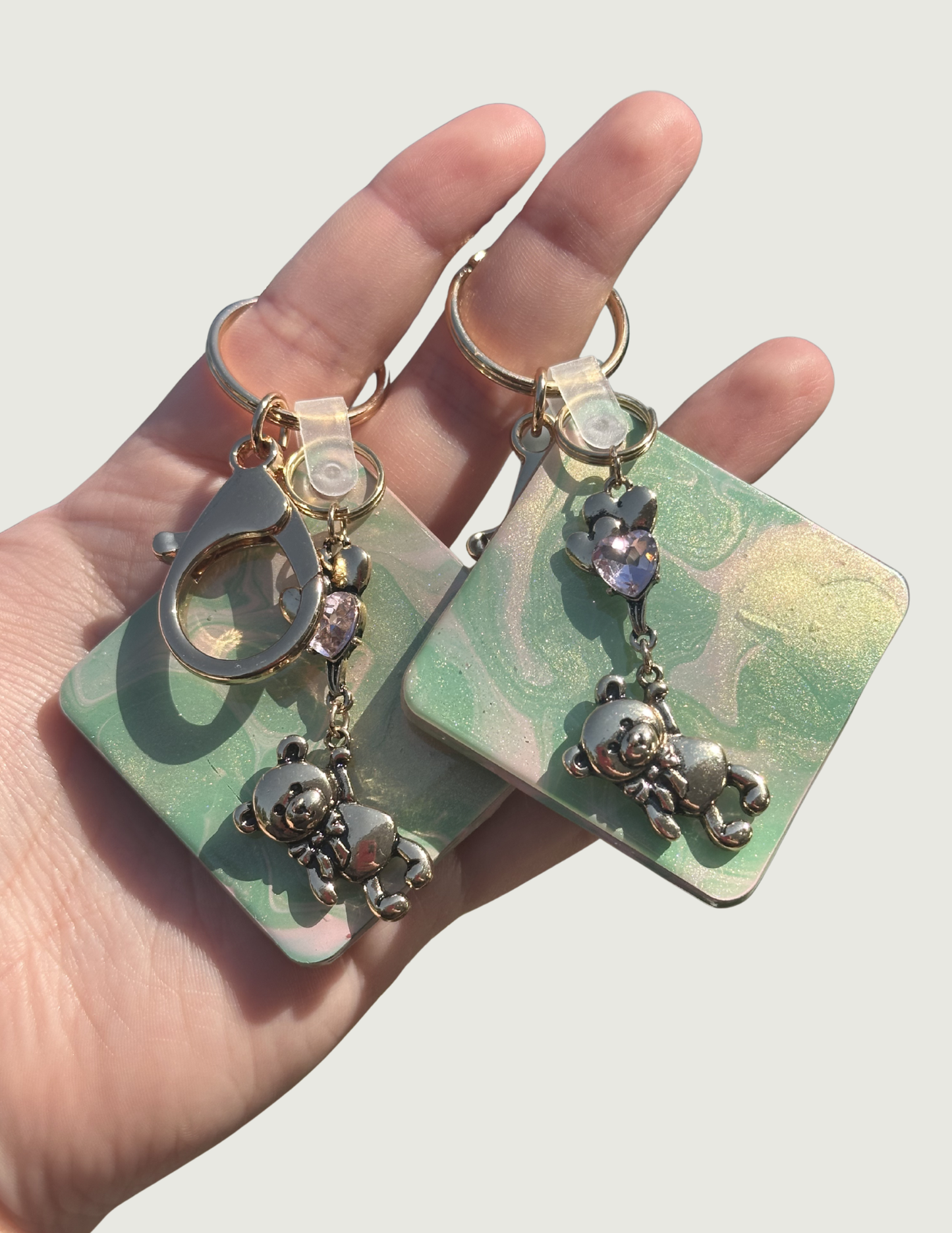Floating Bear Keychain