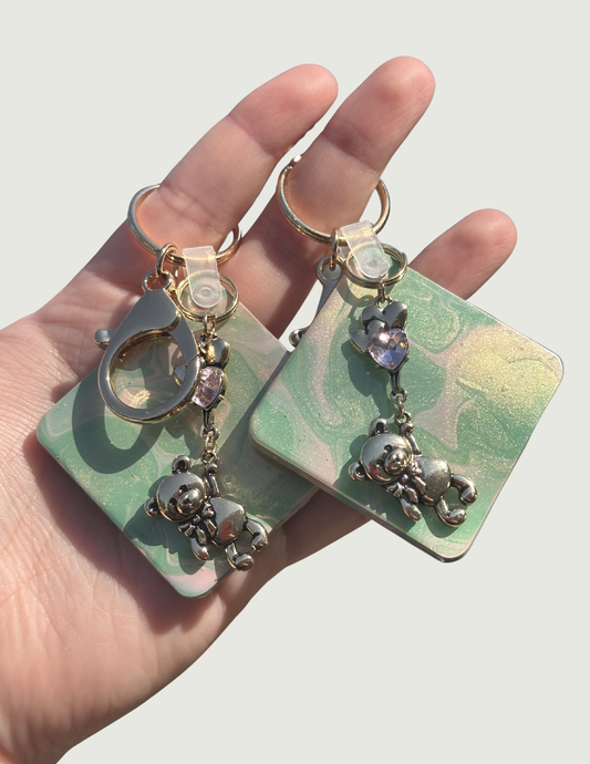 Floating Bear Keychain