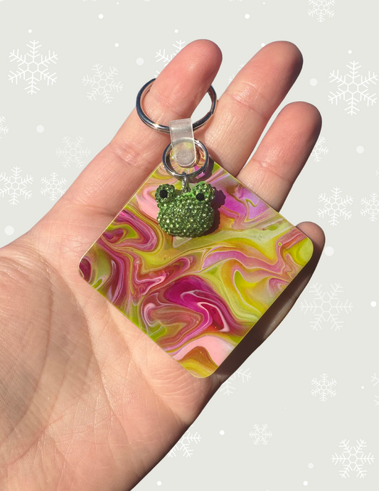 Green Frog Keychain
