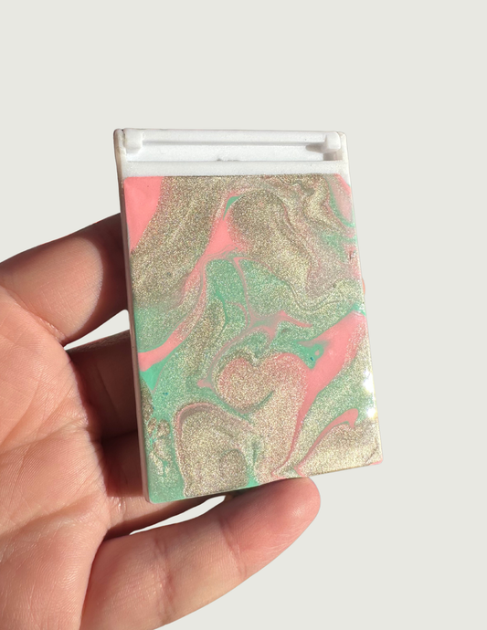 Pink/Green Compact Mirror