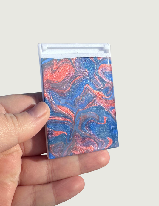 Blue/Copper Compact Mirror