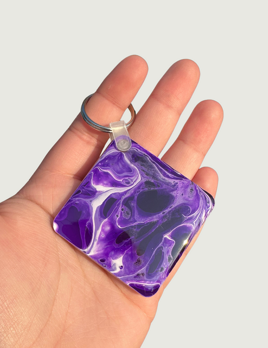 Purple/White Keychain (Multiple Variations)