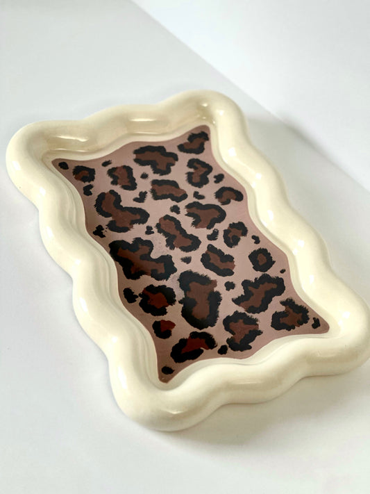 Leopard Large Accessory Tray